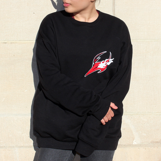 [ PERSONA 5 ] Crow Embroidered Crewneck Sweatshirt