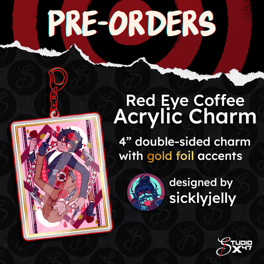 [ PERSONA 5 ] Red Eye Coffee Acrylic Charm